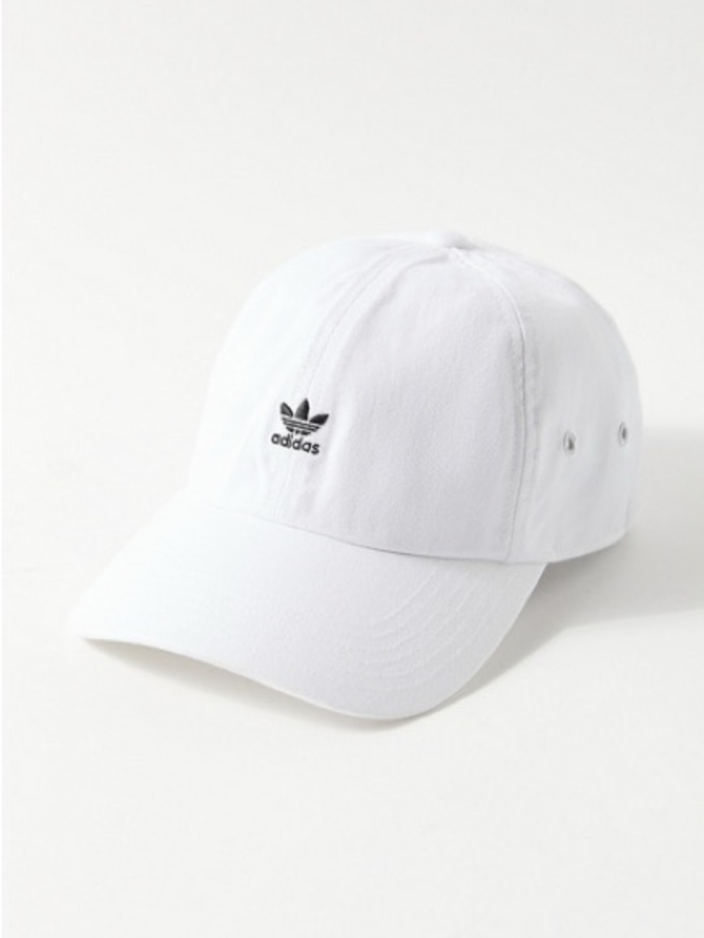 Adidas Originals Mini Logo Relaxed Baseball Hat White One Size